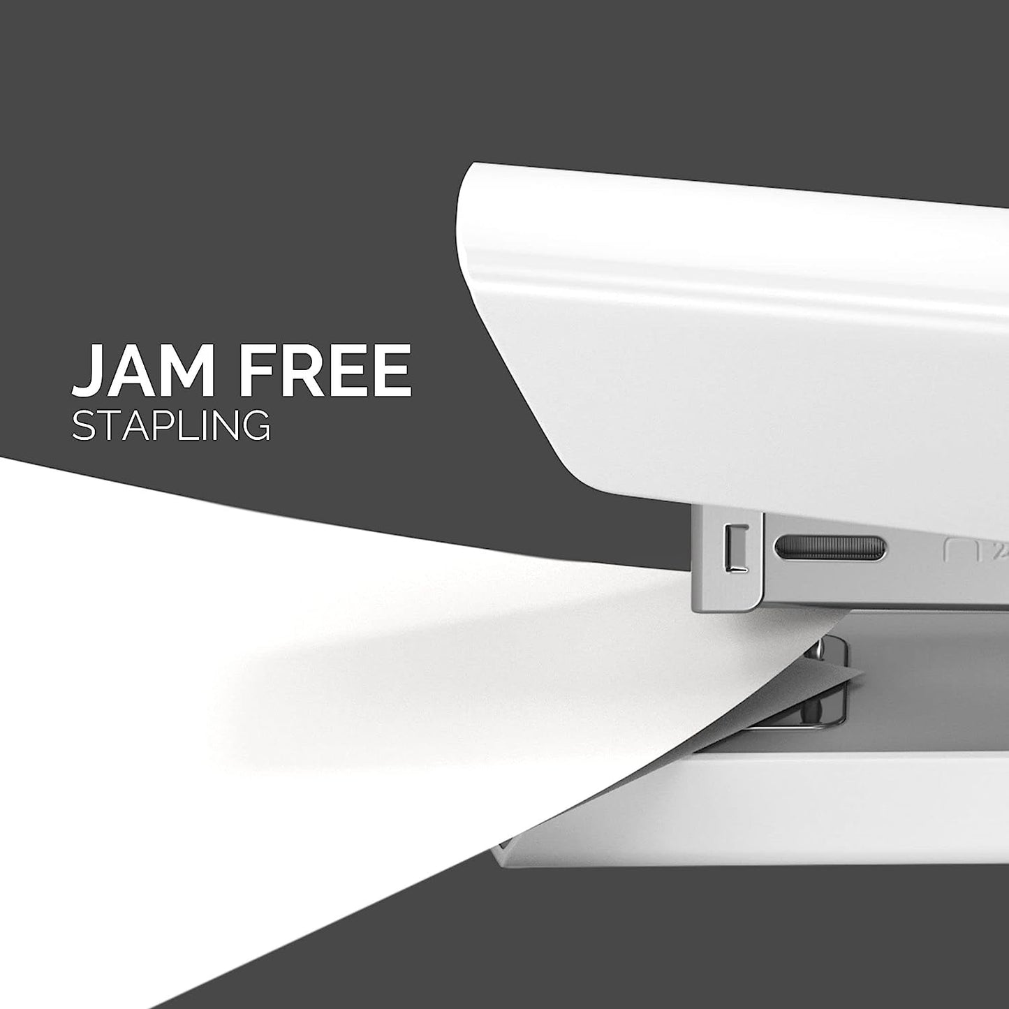 Fellowes Jam Free Stapler, 20 Sheet Capacity - LX820 Full Strip Antibacterial Manual Stapler- Uses Both 24/6mm and 26/6mm Staples